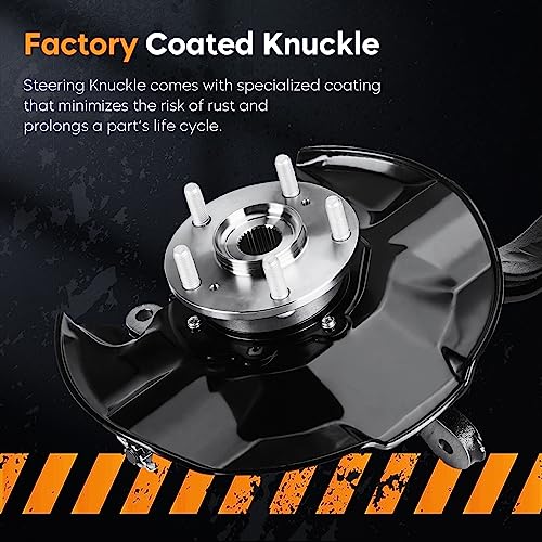 Front Right Steering Knuckles & Wheel Bearing Hub Assembly for Honda Accord 2008-2012, for Acura TSX 2009-2014, 698-446, 698446, LK052, Passenger Side by Youxmoto - Image 5