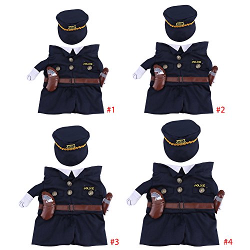 Policeman costume outfits with hat pet dog cat halloween costumes the police for party christmas special events costume uniform with hat funny pet (s) 9 Policeman costume outfits with hat pet dog cat halloween costumes the police for party christmas special events costume uniform with hat funny pet (s) - image 10