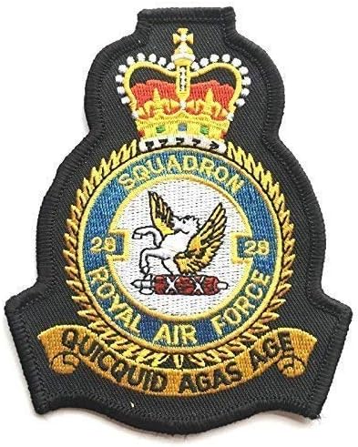 28 Squadron RAF Royal Air Force Crest Embroidered Patch