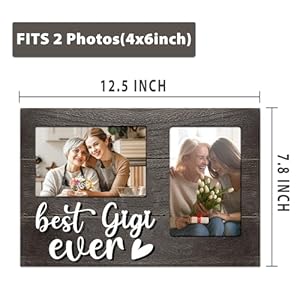 Mothers Day Gigi Gifts, Gigi Gift from Grandkids, Birthday Gifts for Gigi 3D Photo Frame Hold 4x6 Inches Two Photos - Great Gigi Gifts Picture Frame Present for Grandparents Day Mothers Day Gigi Gifts Gigi Gift from Grandkids Birthday Gifts for Gigi 3D Photo Frame Hold 4×6 Inches Two Photos Great Gigi Gifts Picture Frame Present for Grandparents Day
