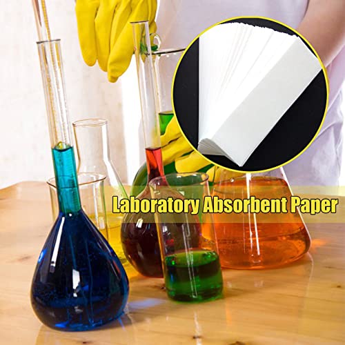 TINGWEN 600 Stück Qualitative Filterpapier Chromatographie Papier Labor Reinigungspapier Streifen Experiment Filter 28 * 75 mm für Chemielabors Klassenzimmer Schule Pigment Trennung Und Experimente