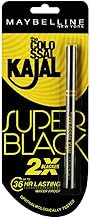 Maybelline New York Matte Kajal Cream, Super Black, Intense Colour, Sharp Definition, Long-Lasting, Colossal Kajal, 0.35G