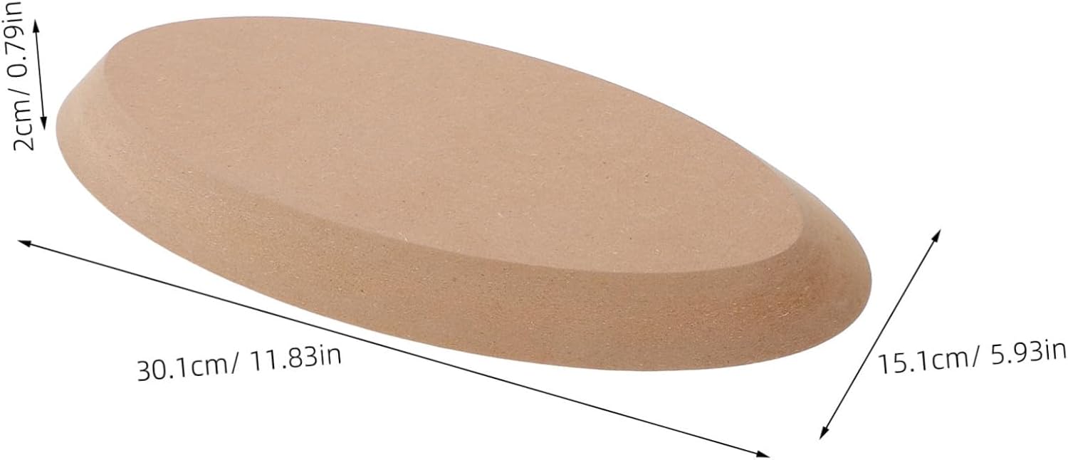 Oval Ceramic Pottery Mold for Clay Plate Making, Khaki