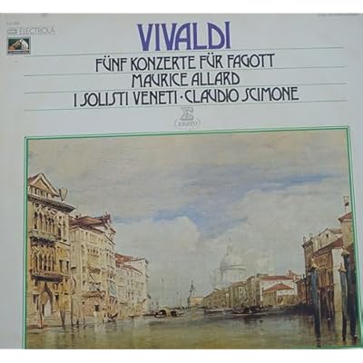 VIVALDI - F&Uuml;NF KONZERTE F&Uuml;R FAGOTT - CLUB-SONDERAUFLAGE - VINYL