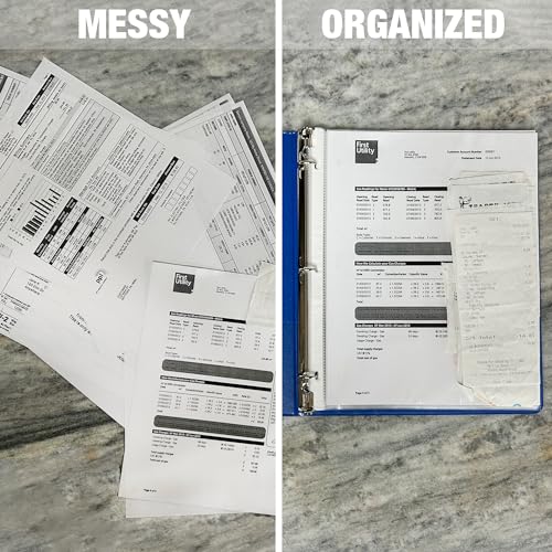 Pochettes perforées super heavy duty sans acide pour classeur 3 anneaux - 6