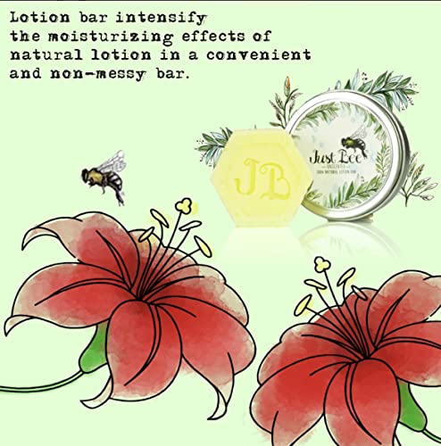 Just Bee Naturally Gathered Beeswax Lotion Bar (Unscented) #TOP3