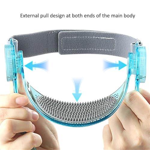 Xemz Adjustable Neck Support, Neck Brace Cervical Collar, Portable Neck Traction Device Neck Stretcher Forward Head Neck Posture Corrector for Women and Men Cervical Spine Pressure Relief (Blue) - Image 6