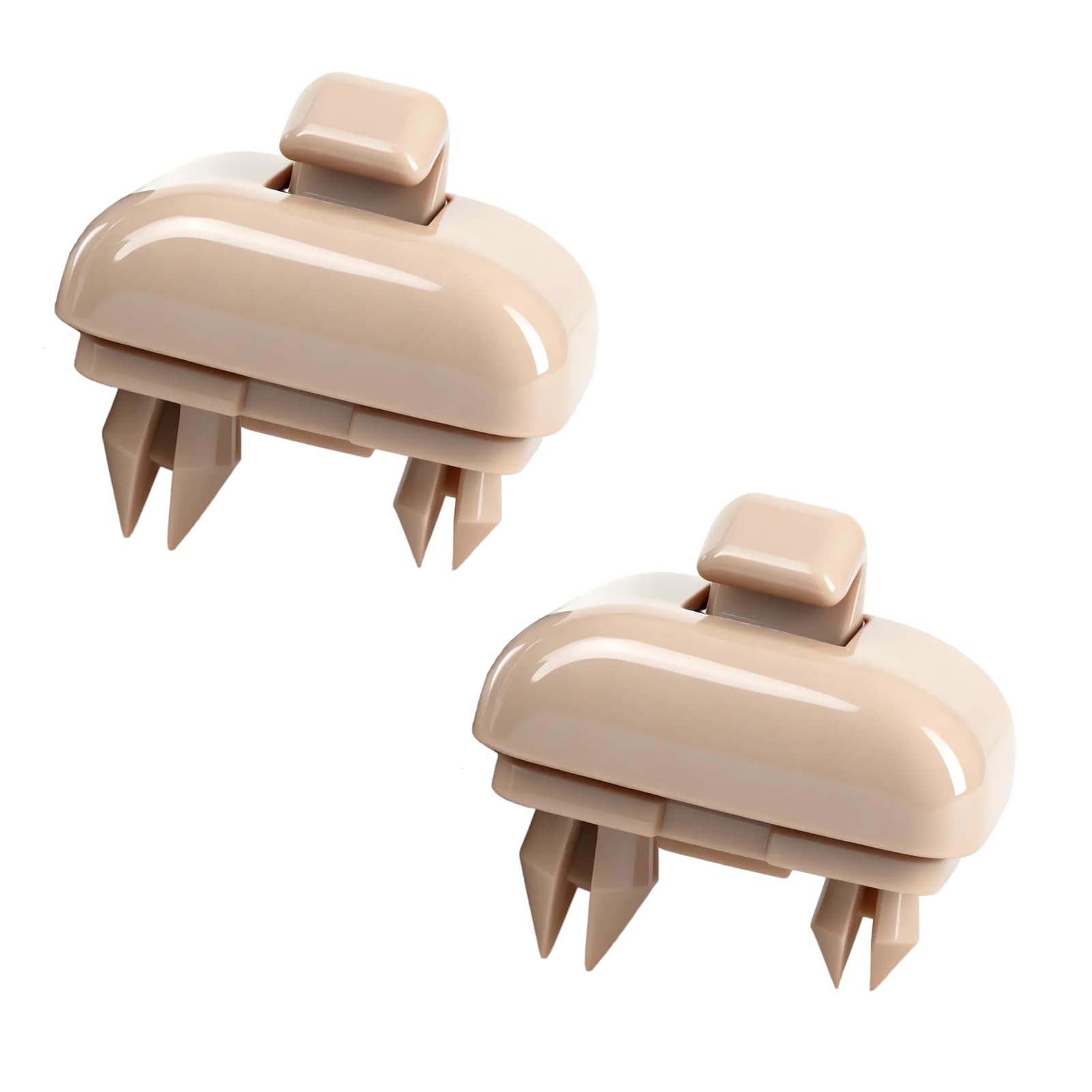 2 Stück Beige Sonnenblende Clip für Audi A4 B8 Sonnenblende Halterung, für Audi Sonnenblendes Halterung mit A1 A3 A4 A5 Q3 Q5 (8E0 857 562) A7 B6 B7 B8 S4 S5, Blendfreie Autozubehör