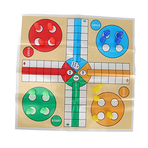 Snakes And Ladders Ludo Game Set, Lightweight Plastic Flying Chess For Kids For Travel #TOP4