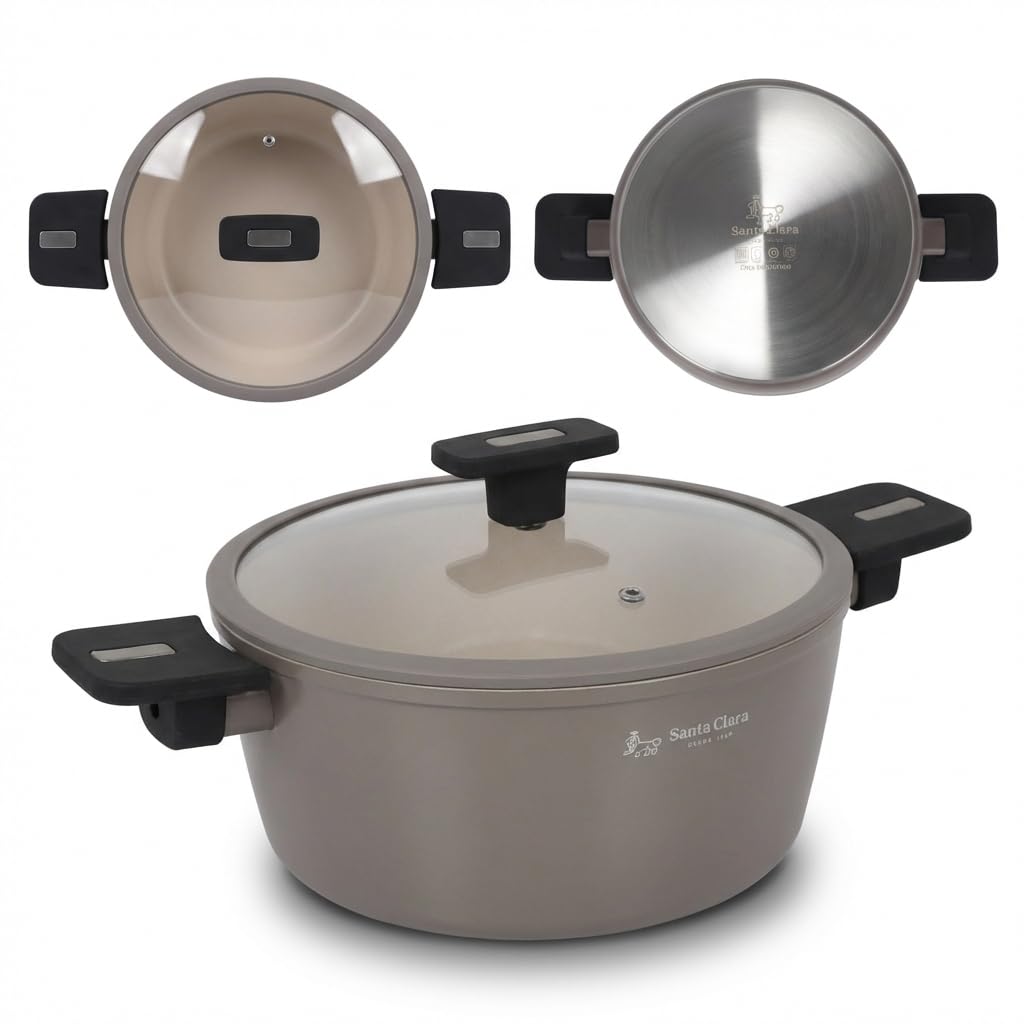 INDE SANTA CLARA | Cazo 16 cm Nordkitch aluminio forjado, cazo cocina antiadherente doble capa, full induction, apto para inducción, gas, vitro y eléctrica, ideal para salsas y calentar leche — view 10