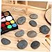 UKCOCO 9pcs Flat Hand-Painted Stones for Crafts Painting Garden Decor and Boys and Girls Art Projects Unique Rocks for All Skill Levels Natural Look for Use