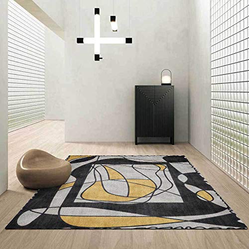 Tapis moderne abstrait 130x180 cm rectangulaire et antidérapant