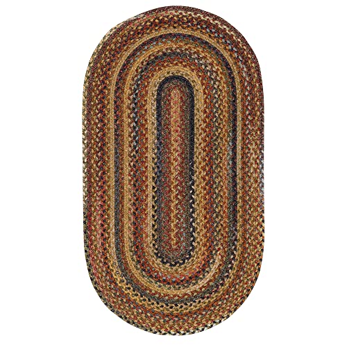 Capel American Heritage Woodstone 7'0"X9'0" Oval Braided Rug #TOP1
