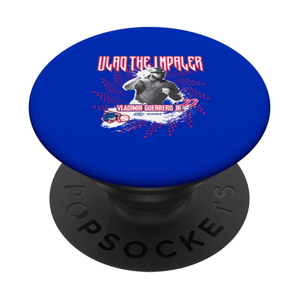 Vladimir Guerrero Jr. Toronto Baseball Sket One x MLBPlayers PopSockets Swappable PopGrip, Black