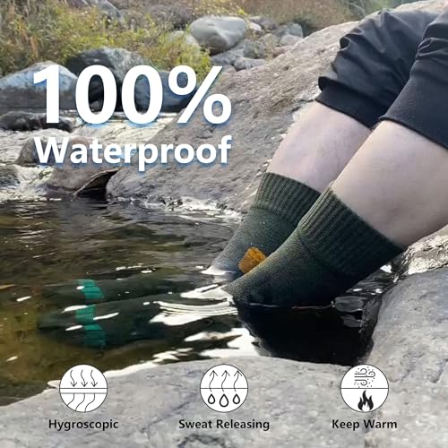 Waterproof Socks Men Women Cushion Breathable Hiking Wading Skiing Outdoor Sport Crew Socks4