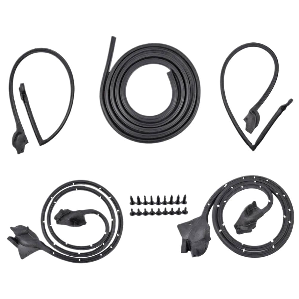 Upktyhwye Onecolor Weatherstrip Seals Set Compatible With Camaro Firebird 2-Door Models 1970-1981 5-Piece Kit