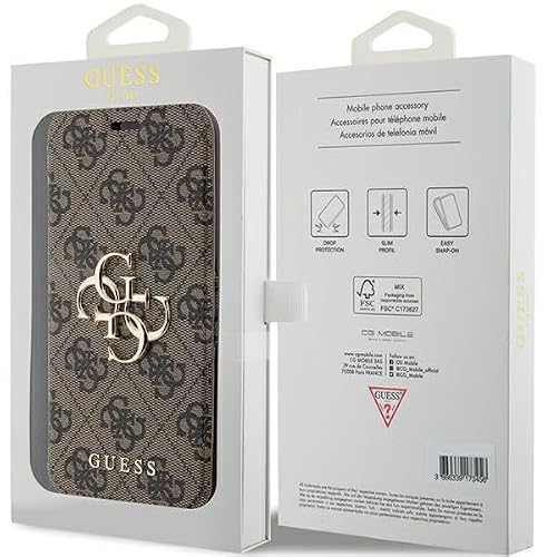 Coque pour iPhone 15 Pro Guess Book 4G GUBKP15L4GMGBR - vue 8