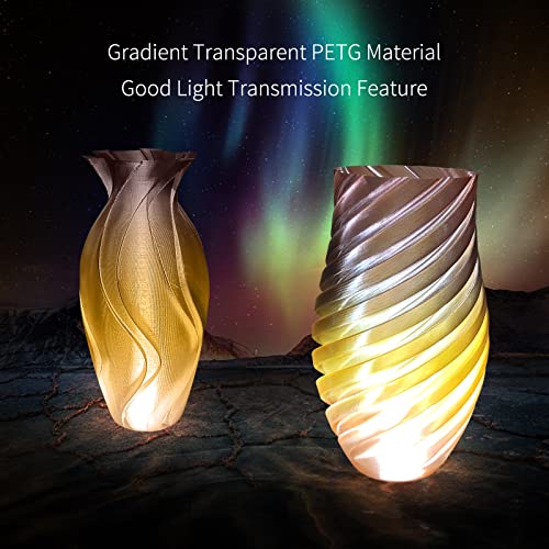 Image of 3D Printer PETG Filament Transparent YRBlack for Bambu Lab AMS,AMS Lite | High toughness is suitable for functional parts;prevents nozzle clogging and air bubbles1.75mm is suitable for Bambu printers