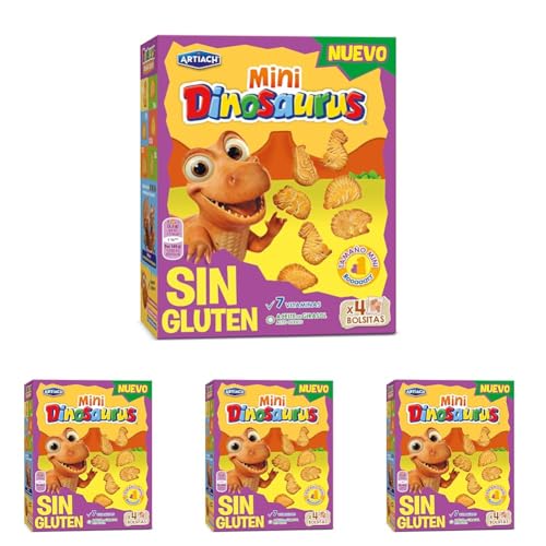 Mini Dinosaurus SIN GLUTEN (Paquete de 4)