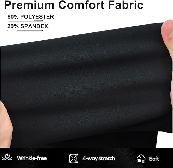 Womens Straight Leg Pants 2026 High Waisted Stretchy Business Casual Work Pants Dress Office Trousers with Pockets - Image 4