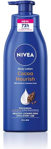 NIVEA Cocoa Nourish 400ml Body Lotion with Deep Moisture Serum| 72 H Moisturization | With Cocoa Butter &amp; Coconut Oil | No...
