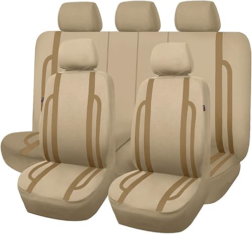 Flying Banner Juego de fundas para asientos de automóvil, fundas para volante de automóvil, SUC Van Truck (morado, paquete combinado)