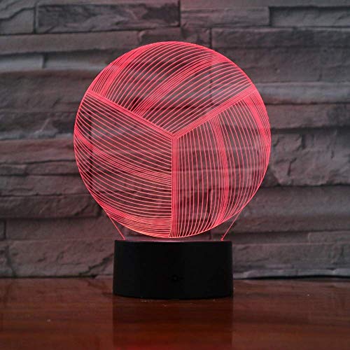 Lampada da Notte 3D Pallavolo Lampada da Notte Led...