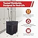 dbest products Smart Cart Rolling Multipurpose Collapsible Basket Scrapbooking Blackout