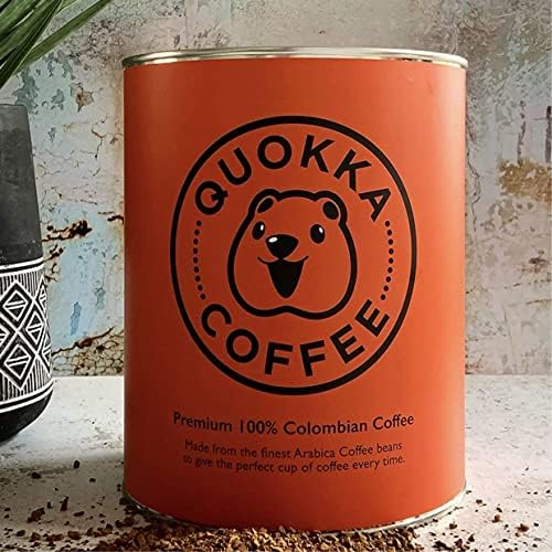 Quokka Coffee- Premium 100% Colombian Arabica Medium Roast Instant Coffee- 2 x (750g). Ethical Freeze Dried Coffee Granules. Smooth To Drink, Pair With Milk & Flavoured Syrup-750g Tin (2)- 1.5KG