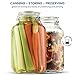 Bormioli Rocco Glass Fido Jars - 135¼ Ounce (4 Liter) with hermetically Sealed hinged Airtight lid for Fermenting, Preserving, Bulk - dry Food Storage, With Paksh Novelty Chalkboard Label Set (2 Pack)