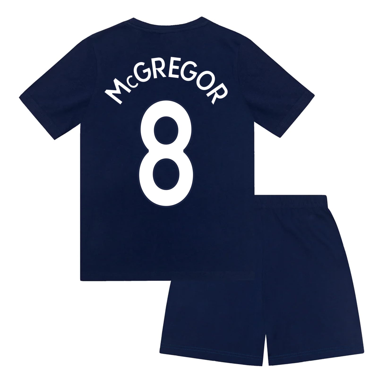 Scottish FA Scotland Boys Kids McGregor 8 Short Pyjamas Navy 12-13 Years