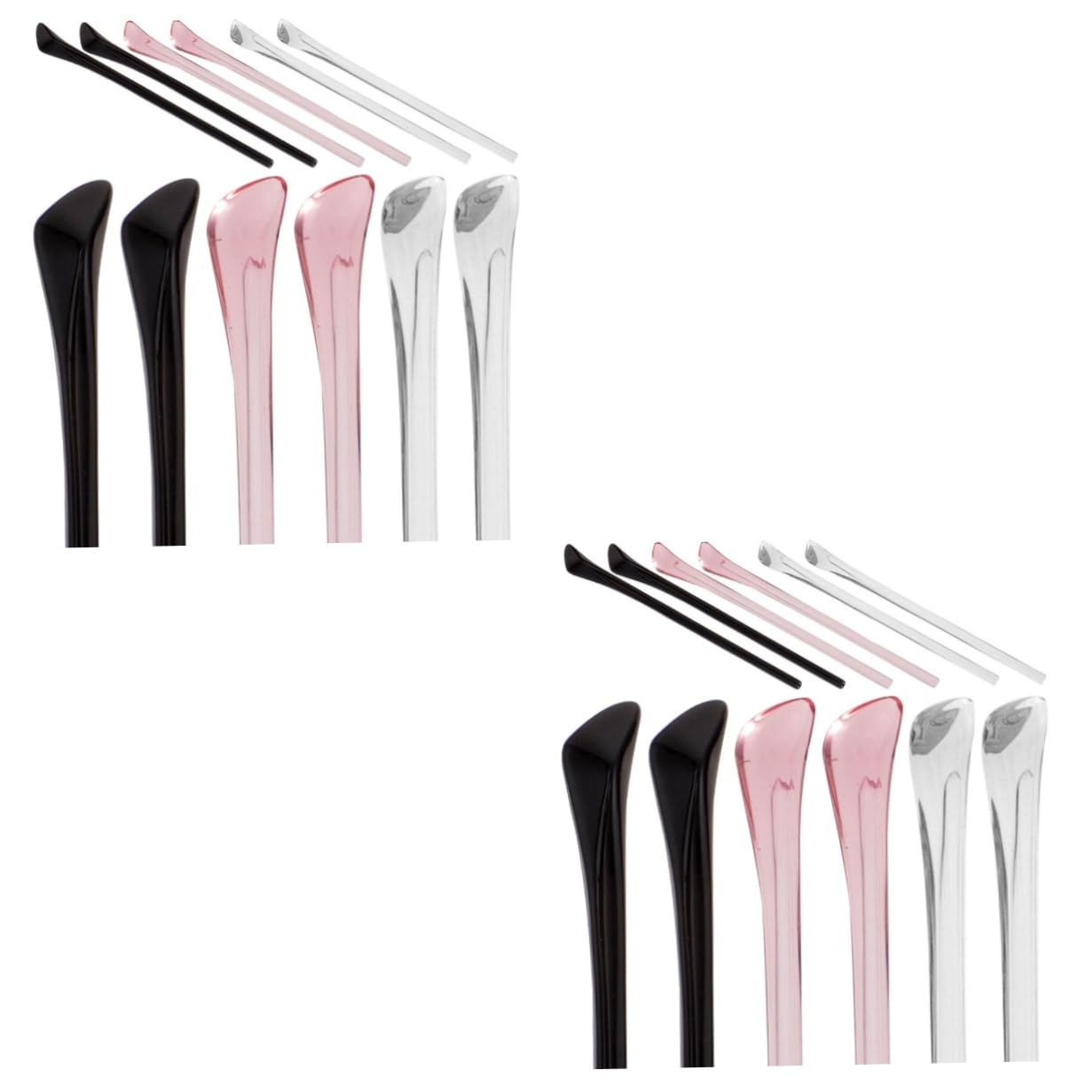 FOMIYES 2sets Outdoor Glasses Sleeves Eye Glasses Eyeglass Retainers Plastic Glasses Retainer Glasses Holder Glasses Ear Holders Eyeglasses Ear Grips Eyeglasses Grips for Eyewear Pp 12pcs*2