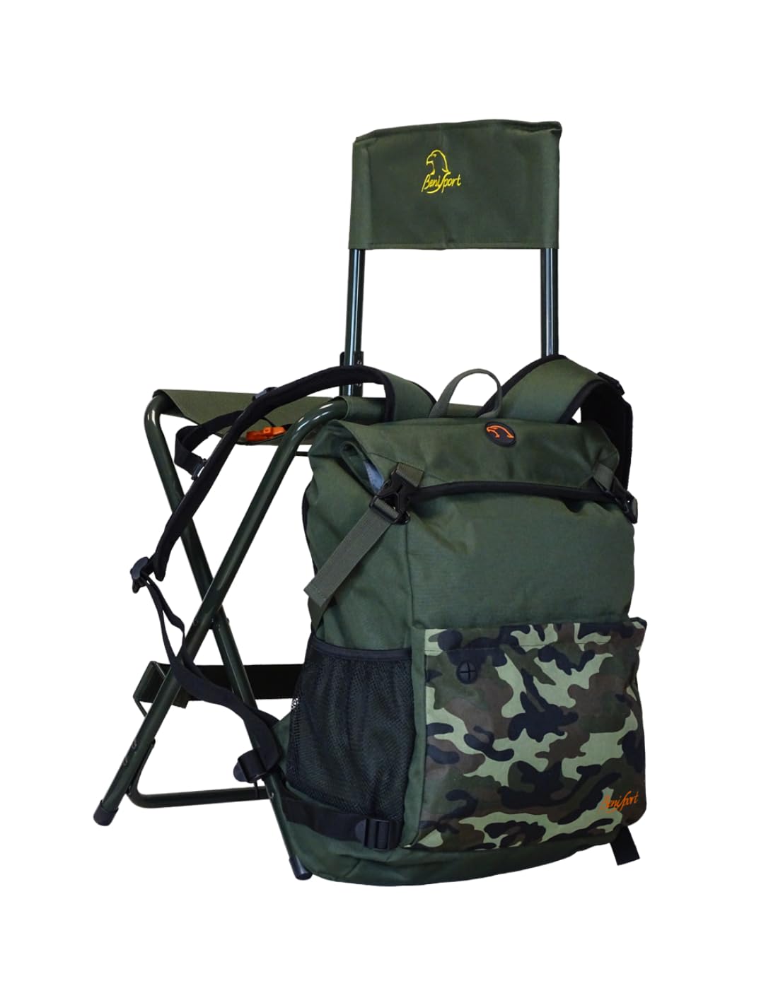 BENISPORT Sedia - Zaino rimovibile Aitana Camouflage Verde