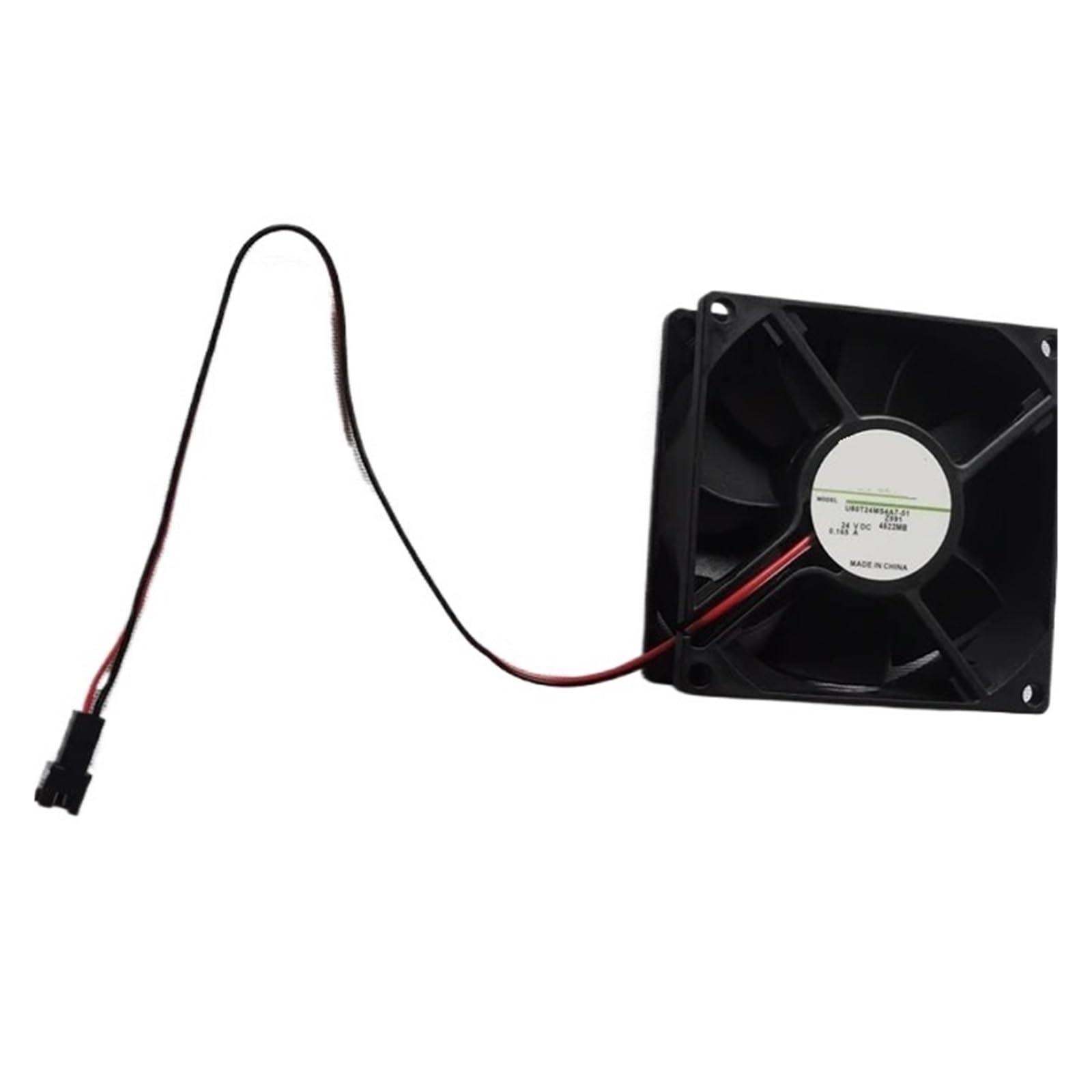 YMUGUEGH 80x80x25mm 24V 0.165A 8CM 8025 Fan U80T24MS4A7-51 cooling fan