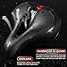 Comfortable Seat Cushion for Men Women with Dual Shock Absorbing Ball Memory Foam Waterproof Wide Bicycle Saddle Fit for Road Bikes