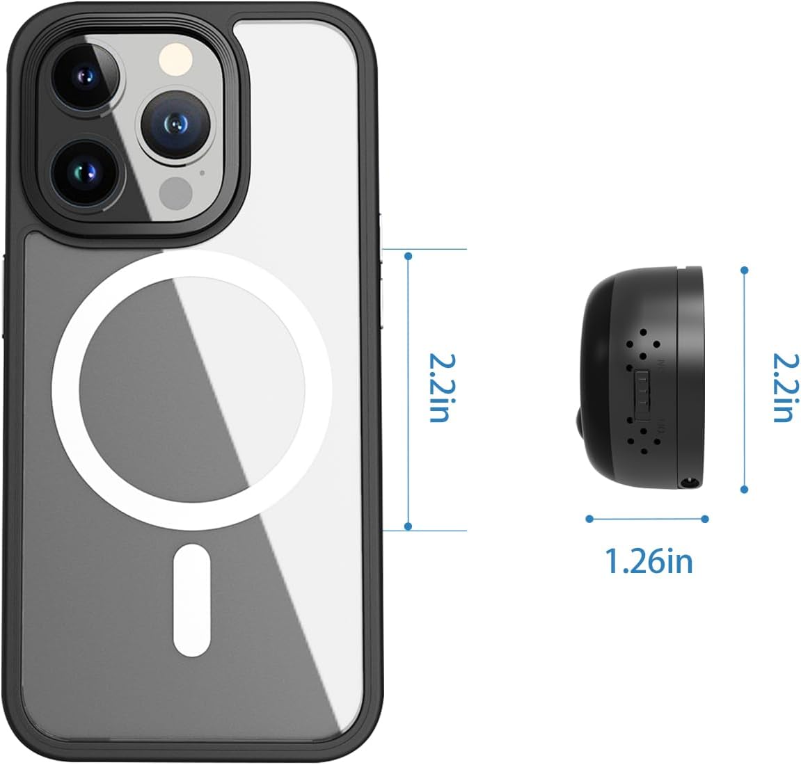 Mini 4G LTE Cellular Magnetic Spy Camera， No Plug-in, No WiFi, 4K Ultra HD Intelligent Night Vision, 170° Wide Angle, Mobile Remote Monitoring & Info Push, Car/Pet/Baby Monitor Recorder