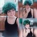 Short Green Wig Anime Cosplay Deku Wig Natural Looking Midoriya Synthetic Full Wigs (Dark Green)