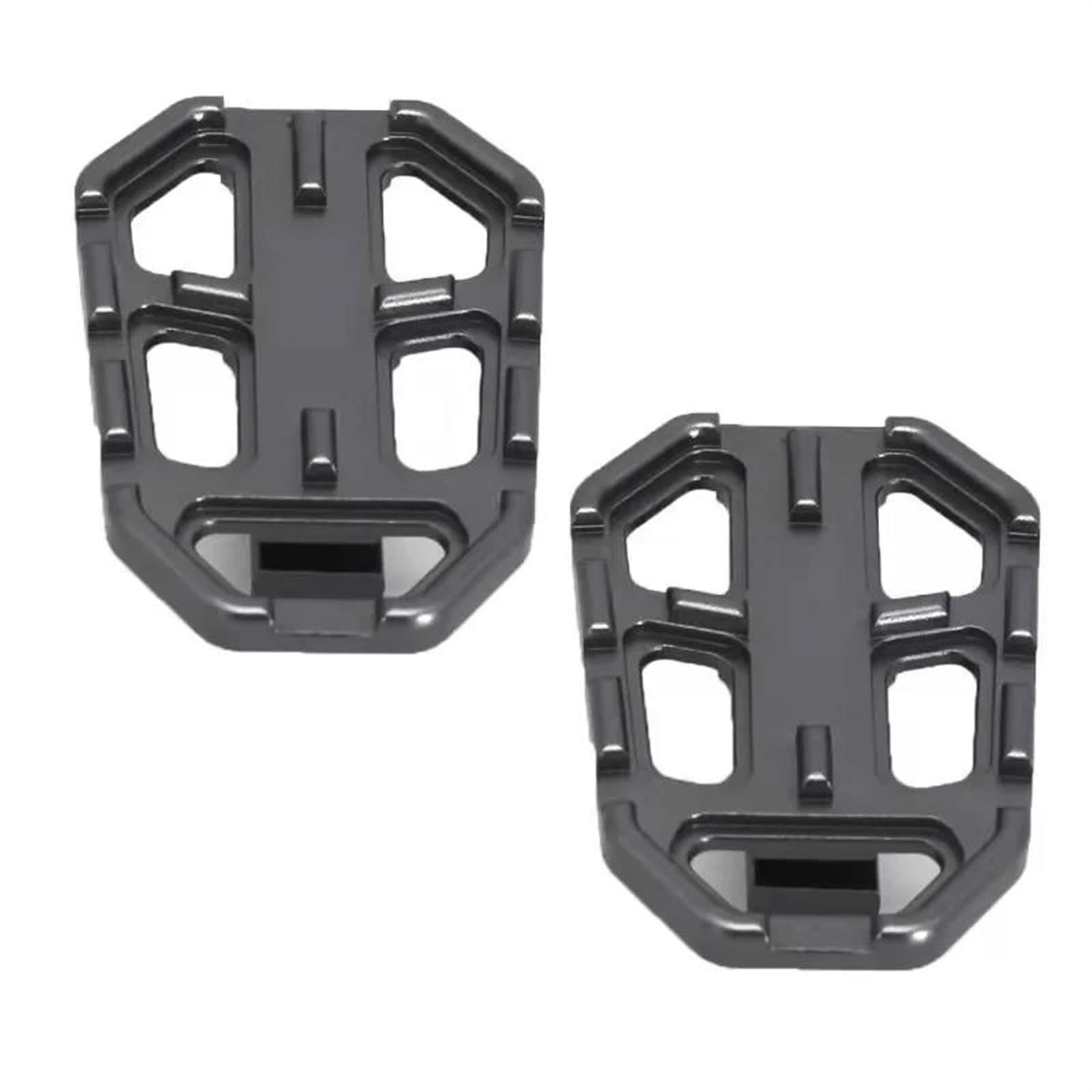 Estriberas Moto para F750GS para F850GS para G310GS para R1200GS para S1000XR CNC Billet Estriberas Anchas Pedales Estriberas De Descanso Juego Estriberas Moto(Gray)