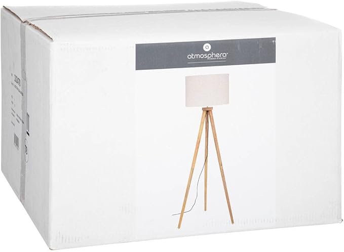 ATMOSPHERA CREATEUR D'INTERIEUR Olga Atmosphera Vloerlamp van hout, naturel photo 2