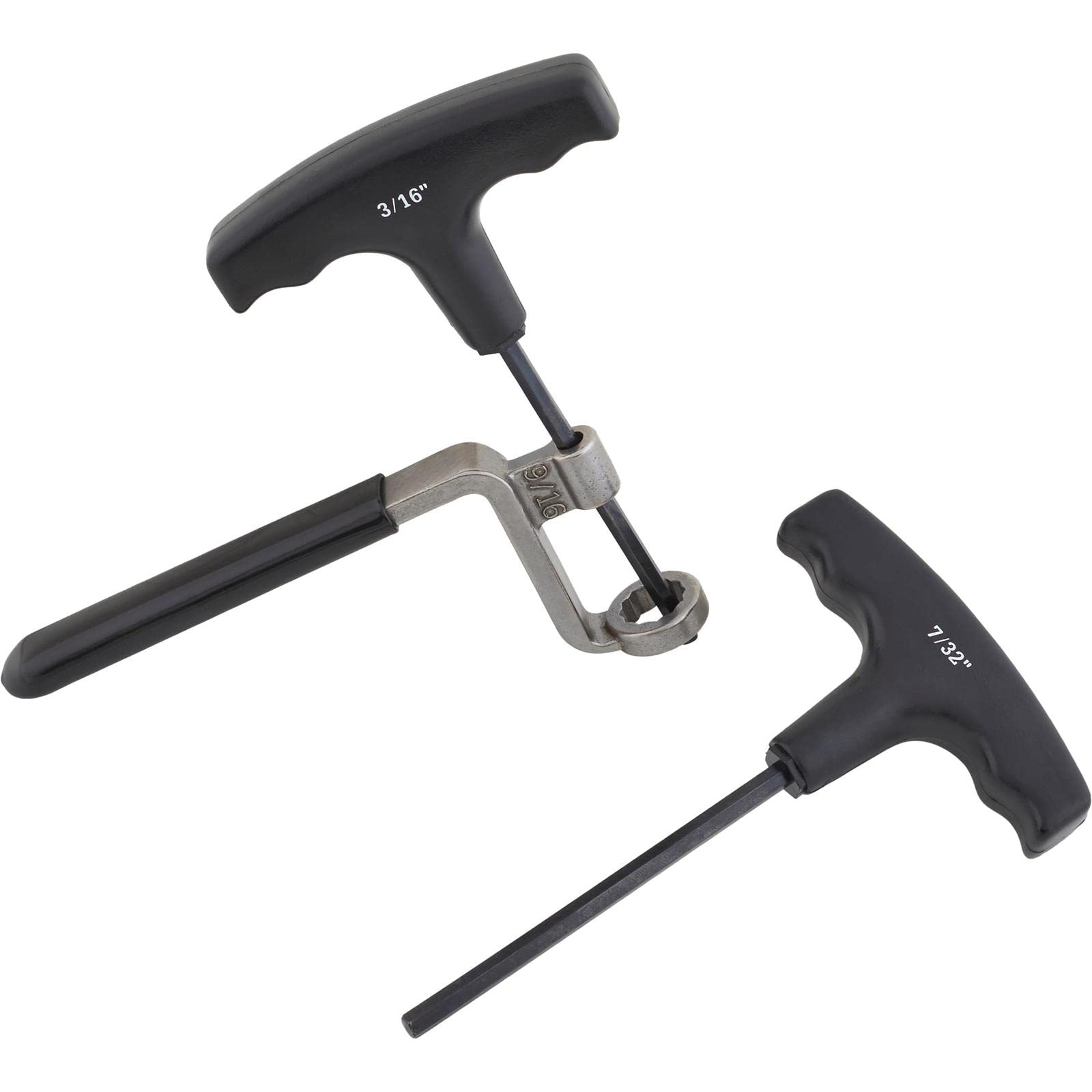 Speedway Motors Valve Lash Rocker Wrench, 9/16 In w/ 3/16 and 7/32 In. T-Wrenches