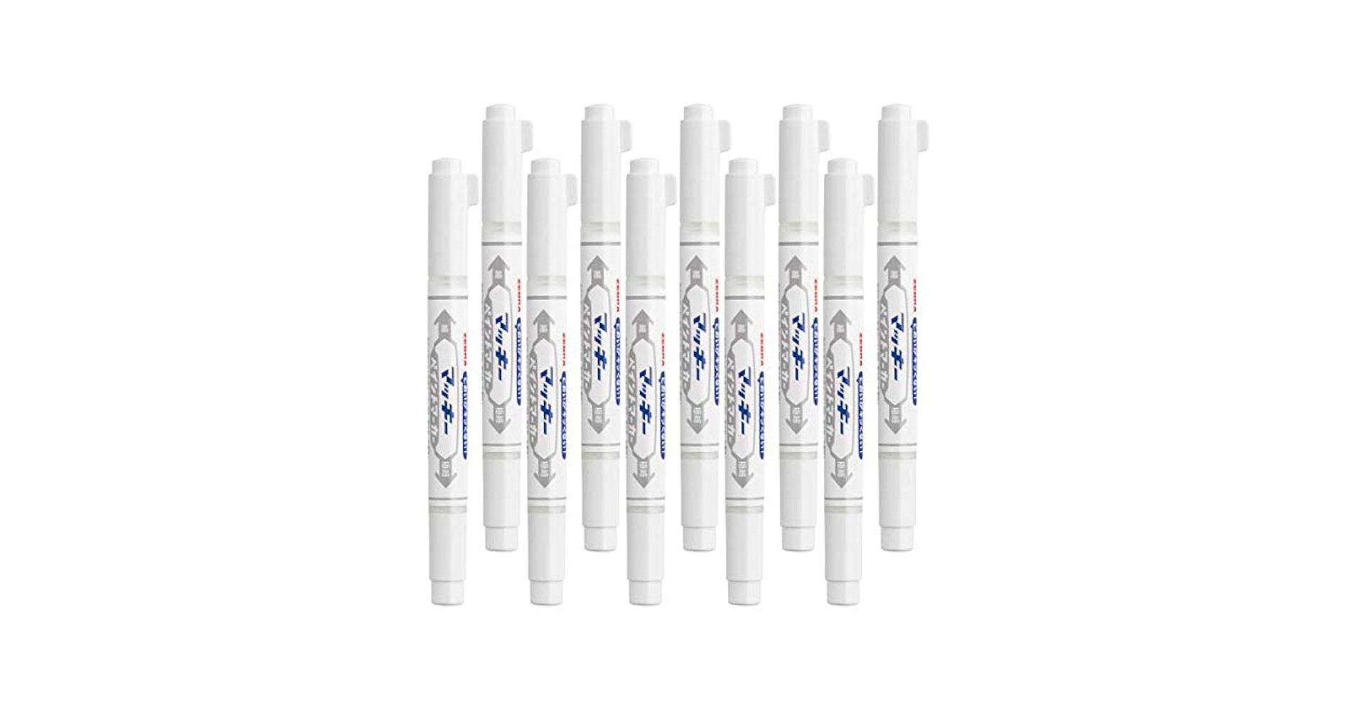 Amazon | ゼブラ マッキーペイントマーカー細字極細 白×10 | 油性