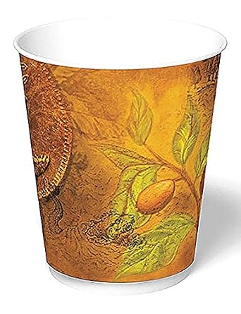International Paper SDR-12-OW Polyethylene Coated Hold&Go Paper Insulated Hot Cup, 12-Ounce, Old World, 4.049" Height 20 Packs of 30