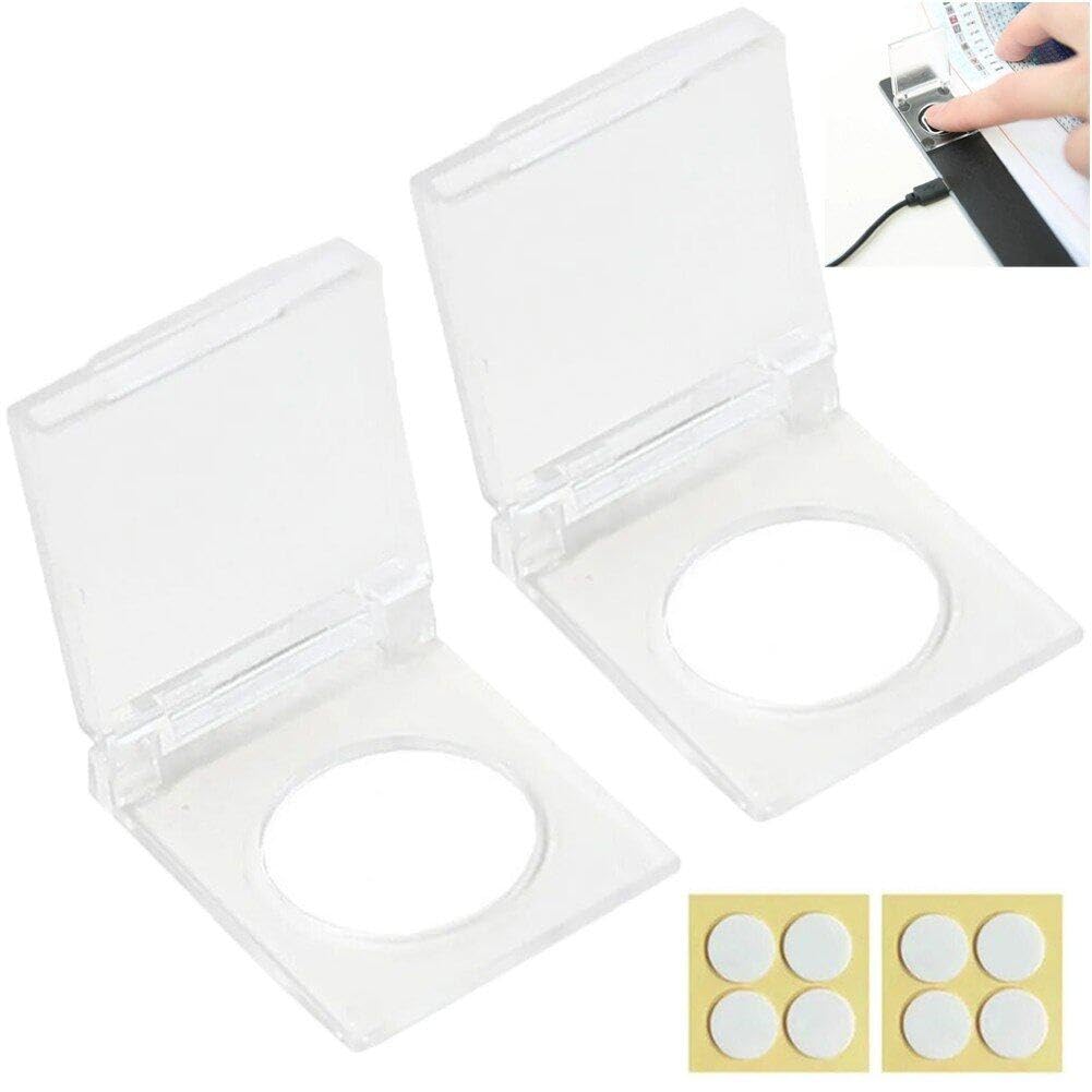 2 Confezioni Di Copertura Pulsante Di Accensione, Accessori Copertura Interruttore Pannello Luminoso, Copertura Interruttore a Pulsante Di Sicurezza a Prova Di Bambino Per Pannello Luminoso Tavolo