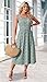 WIHOLL Casual Dresses for Women Sleeveless Scoop Neck Flowy Spring Midi Dresses for Women Sun Dress Beach Vacation Maxi Summer Dress Sundresses for Women 2026 Green Floral M