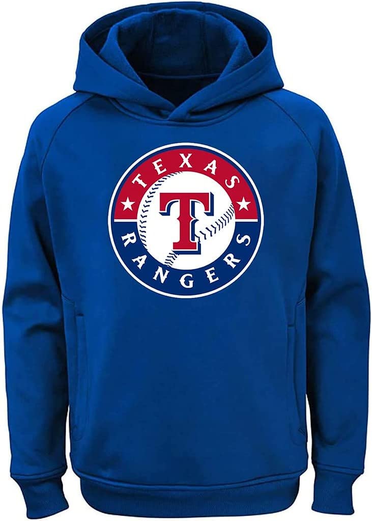 OuterstuffMLB Youth 8-20 Team Color Polyester Performance Primary Logo Pullover Sweatshirt Hoodie