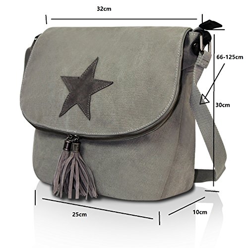 GLAMEXX24 Borsa a tracolla in tela borsa a