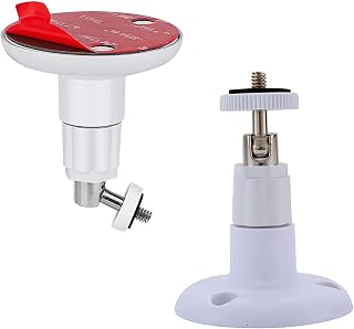 WANGCL 2Pack Adhesive Wall Mount 360 Degree Adjustable Screwless Bracket for Your Ring Surveillance Camera Without Drilling