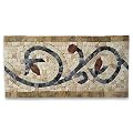 Stone Center Online Floral Noce 6x12 Marble Mosaic Border Listello Tile Polished Kitchen Bath Wall Floor Backsplash Shower (1 Piece)