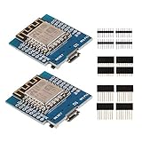 MakerFocus 2pcs D1 Mini NodeMcu 4M Bytes Lua WiFi Development Board Base on ESP8266 ESP-12F N...
