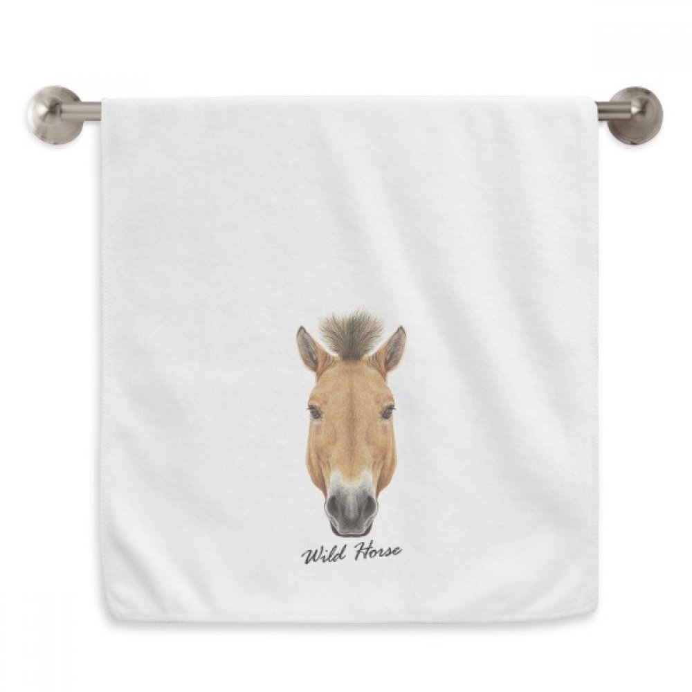 Serviette de toilette cheval sauvage pour une salle de bain nature